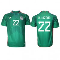 Mexiko Hirving Lozano #22 Fußballbekleidung Heimtrikot WM 2022 Kurzarm